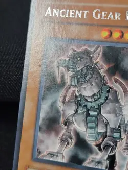 YuGiOh 2 x 1st Edition 1 x Unlimited Ancient Gear Beast TLM-EN007 Rare LP - Image 5