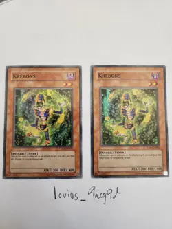 Yu-Gi-Oh! 2x Krebons TU01-EN003 Super Rare LP - Image 1