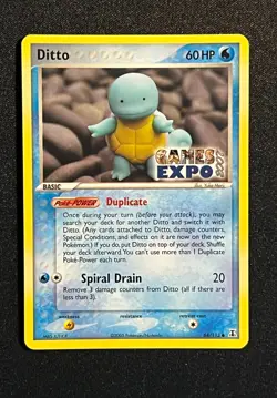 Ditto GAMES EXPO Card- Ex Delta Species 64/113-Super Rare Pokemon Promo -NM - Image 2