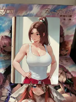 Non-Holo Beautiful Waifu Card Goddess Story CCG Anime Waifu Double Sided - Image 1