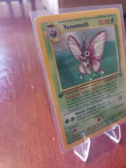 Pokemon Card Venomoth 1st Edition Jungle Set Holo Rare 13/64 NM/M Never Played - Image 4
