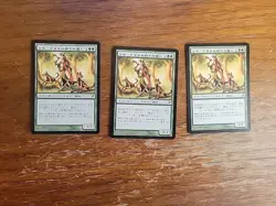 Magic The Gathering Card MTG 3x Japanese Alana Huntmaster Lorwyn Pauper Green - Image 1