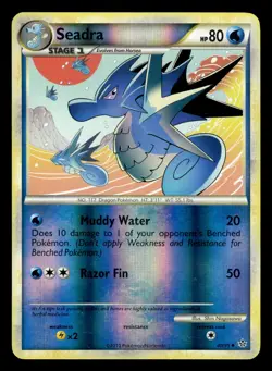 Seadra 40/95 Reverse Holo HGSS Unleashed Pokemon Card - 1 - Image 1