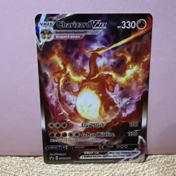 Pokemon TCG Charizard VMAX Black Star Promo SWSH261 Holo Card Full Art - Image 1