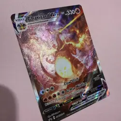 Pokemon TCG Charizard VMAX Black Star Promo SWSH261 Holo Card Full Art - Image 3