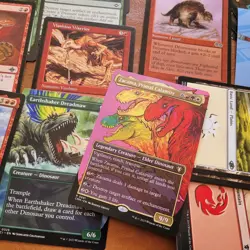 Zacama's Full Art Mythic ***DINOSAURS*** Tribal COMMANDER DECK MTG 100 Cards - Image 1