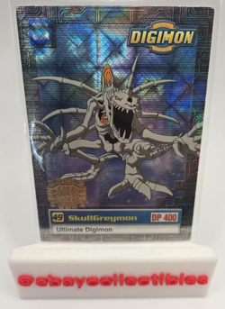 SKULLGREYMON 1999 ULTIMATE DIGIMON Gold Stamp EXCLUSIVE PREVIEW U4 HOLO CARD - Image 1