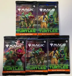 5x TMNT Play Booster Packs - Teenage Mutant Ninja Turtles - Magic the Gathering - Image 1