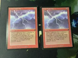 X1 Chain Lightning Legends Regular MTG LP Condition See Pics - Image 1
