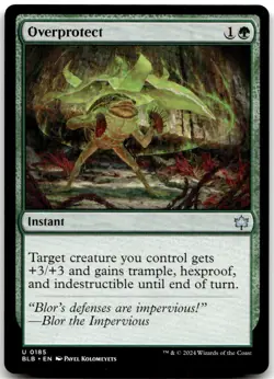 MTG Overprotect U Bloomburrow 185 LP - Image 1