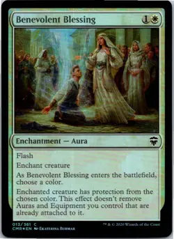Benevolent Blessing C Foil Commander Legends 13 NM - Image 1