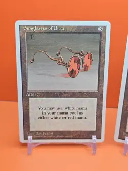 🟤🟤🟤 (2) 1995 Magic The Gathering SUNGLASSES OF URZA 4TH EDITION PLAYED 🟤🟤🟤 - Image 2
