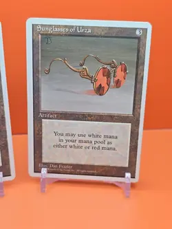 🟤🟤🟤 (2) 1995 Magic The Gathering SUNGLASSES OF URZA 4TH EDITION PLAYED 🟤🟤🟤 - Image 3