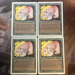 MTG / Llanowar Elves - Revised X 4 / Mp - Image 1