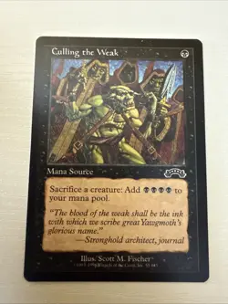 Mtg Magic The Gathering Culling the Weak Exodus 55 LP - Image 1