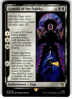 Genesis of the Daleks 0069 Non Foil Rare Doctor Who Commander MTG Near Mint - Image 1