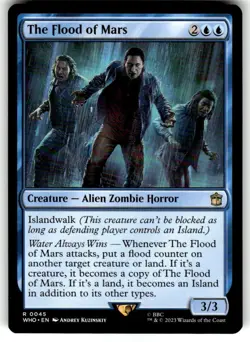 The Flood of Mars 0045 Non Foil Rare Doctor Who Commander MTG Near Mint - Image 1