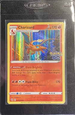 Charizard Holo Rare 010/078 Pokemon TCG SWSH Pokemon Go Holo Rare NM - Image 4