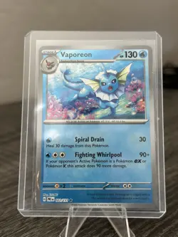 Pokemon TCG Masterball Vaporeon 022/131 Prismatic Evolutions - Image 1