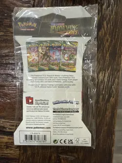 UMBREON ART Pokemon Evolving Skies TCG Sleeved Booster Pack New Factory Sealed - Image 2