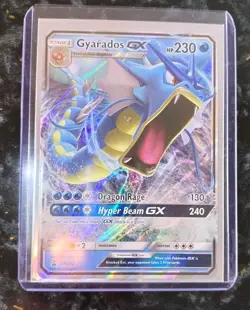 BLACK STARS PROMO GYARADOS GX' 2019 Pokemon TCG Sun & Moon. 👌MINT+TOP LOADER! - Image 1