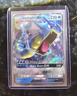 BLACK STARS PROMO GYARADOS GX' 2019 Pokemon TCG Sun & Moon. 👌MINT+TOP LOADER! - Image 2