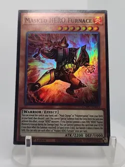 Masked HERO Furnace - MZMU-EN015 - YUGIOH - Super Rare - 1st EdITION - NM/M - Image 1