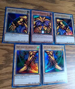 Exodia The Forbidden One Complete Set LOB-EN124 25th Anniversary Yugioh - Image 3