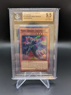 2018 Yugioh Cybernetic Horizon 1st Edition Mana Dragon Zirnitron SR - BGS 9.5 - Image 1