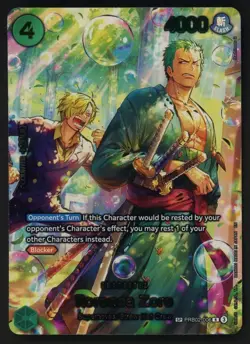 One Piece Roronoa Zoro PRB02-006 SP The Azure Sea's Seven OP14 Special Alt Art - Image 1