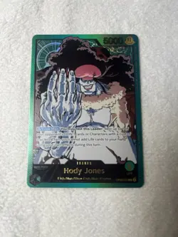 One Piece CCG Bandai Hody Jones OP06-020 Leader Card 5000 Power - Image 1