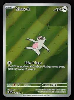 Slakoth 212/191 Holo Illustration Rare Surging Sparks Pokemon Card - Image 1