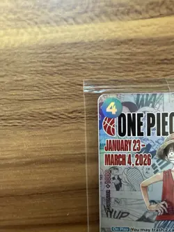 One Piece Monkey D. Luffy College Basketball US Voyage Promo Card P-055 Sealed - Image 3