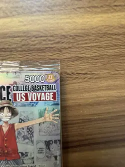 One Piece Monkey D. Luffy College Basketball US Voyage Promo Card P-055 Sealed - Image 4