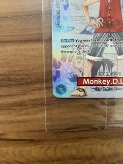 One Piece Monkey D. Luffy College Basketball US Voyage Promo Card P-055 Sealed - Image 5