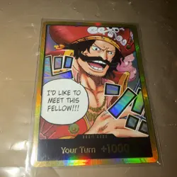 One Piece - DON!! Card (Gold Alternate Art) OP13 / Carrying On His Will - Image 1