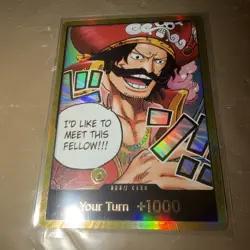 One Piece - DON!! Card (Gold Alternate Art) OP13 / Carrying On His Will - Image 2