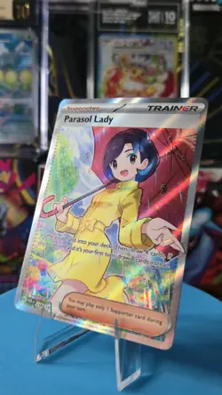 Pokemon Card TCG - Parasol Lady 238/182 Ultra Rare Full Art Paradox Rift NM - Image 1