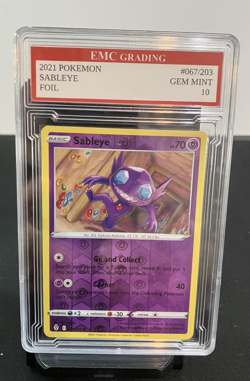 SABLEYE 2021 HOLO FOIL #067/203 Pokemon Card GRADED 10 TCG CCG - Image 1