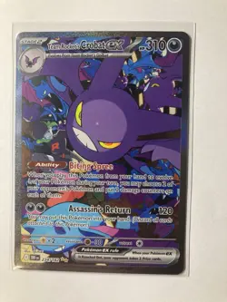 Pokemon TCG Team Rocket's Crobat EX Sir 234/182 Destined Rivals NM Card - Image 4