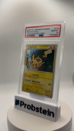 2009 Pokemon Japnese Promo Gold Rank Gift Card 019 Pikachu Holo PSA 10 GEM MINT - Image 2