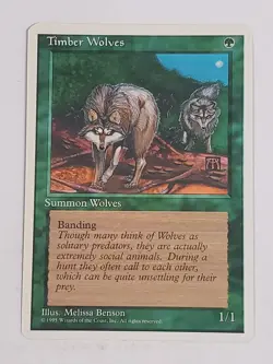 MTG Timber Wolves (4th Edition/Green/R) - BGM - Image 1