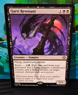magic the gathering - Qarsi Revenant - Creature - Vampire - Rare - Flying -Black - Image 1