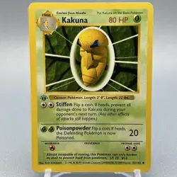Kakuna 33/102 - Base Set (Shadowless) - 1st Edition - Pokemon TCG - Image 2