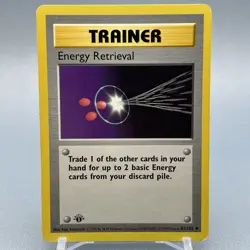 Energy Retrieval 81/102 - Base Set (Shadowless) - 1st Edition - Pokemon TCG - Image 2