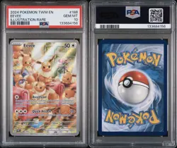 2024 POKEMON TWM EN-TWILIGHT MASQUERADE EEVEE 188/167 | ILLUSTRATION RARE PSA 10 - Image 5