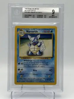 1999 Vintage Pokemon Wartortle Base Set - BGS 9 MINT - #42 42/102 - Image 1