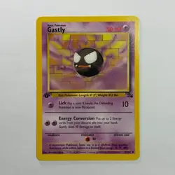 Pokemon TCG Gastly Fossil #33/62 WOTC Vintage 1999 1st Edition - Image 1