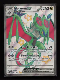 Noivern ex 220/091 Shiny Ultra Rare Paldean Fates Pokemon Near Mint - Image 1