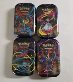 Pokemon TCG: Mega Evolution Mini Tins (Lot Of 4) SEALED - Image 1
